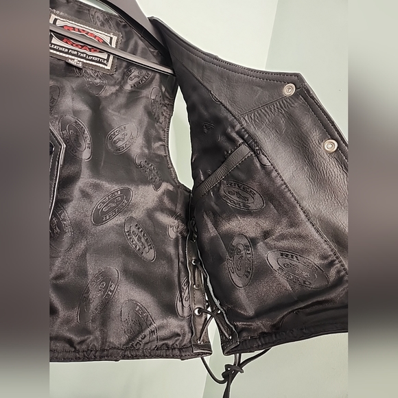 Women's Leather Motorcycle Vest Small - Picture 2 of 7